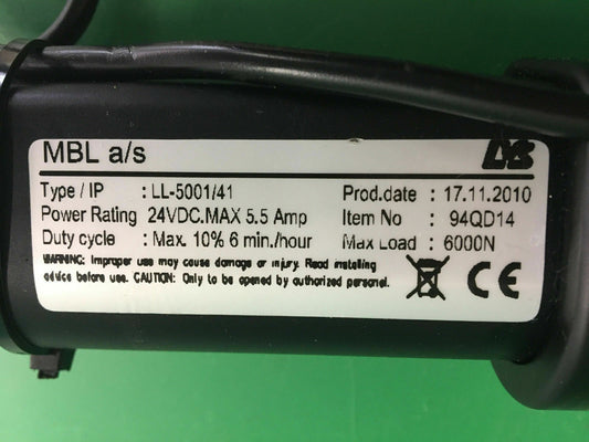 Tilt Actuator Type: LL-5001/41- Item #: 94QD14 - for Quantum Powerchair #C434
