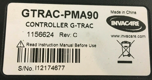 Invacare Controller GTRAC-PMA90 Control Module 1156624 - Rev: C #C447