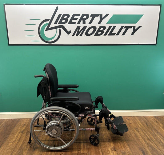 Quickie 2 Wheelchair w/ Yamaha 24"x1 3/8" Power Assist Xtender Wheels #LM7530