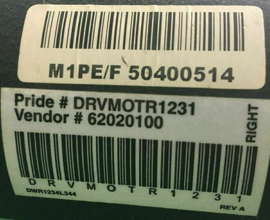 Left & Right Motors for Pride Jazzy 1107 Powerchair DRVMOTR1230/1231 #D309