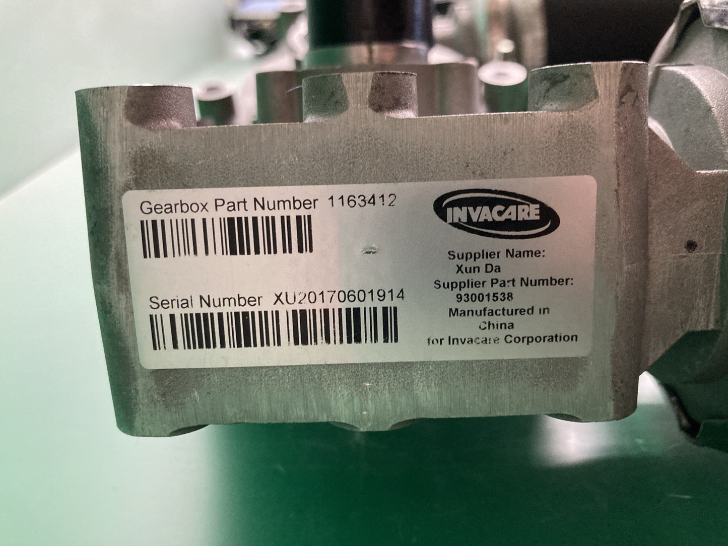 MOTORS FOR INVACARE TDX SP II 1188843 / M9278-02 / 1163412 - 1163413 #K972