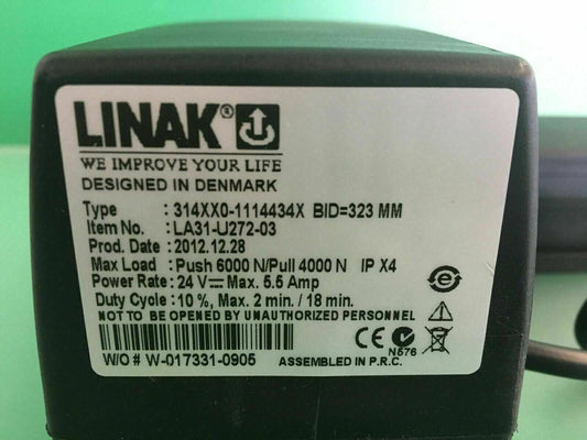 Tilt Actuator for Pride / Quantum Powerchair Linak model # LA31-U272-03 #C791