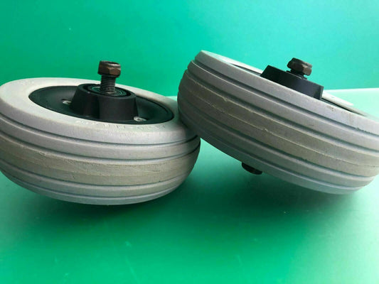 6"x2" Aero-Flex Caster Wheel Assembly for Invacare Power Chairs -SET OF 2* #F331