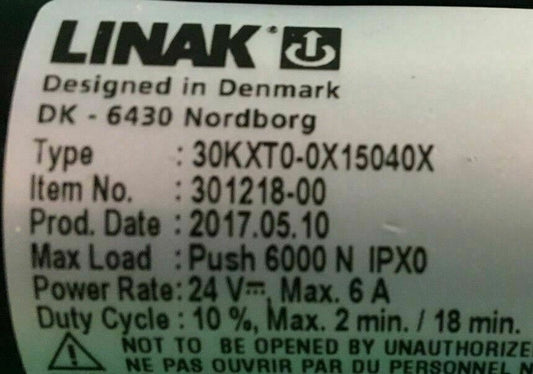 Linak Tilt Actuator for Quickie Pulse 6 30KXT0-0X15040X / 301218-00 #C248