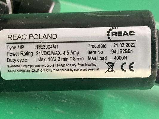 Recline Actuator ACT8120001 LL-3004/41 for Quantum Wheelchair 94UB2BB1 #L073