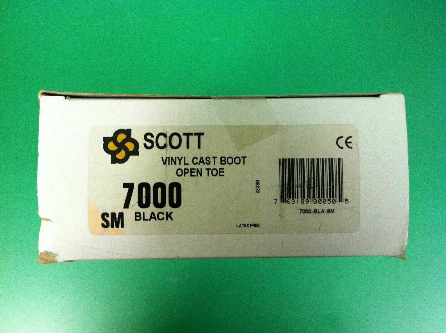 Scott Vinyl Cast Boot Open Toe Black (Small)(7000) #7040