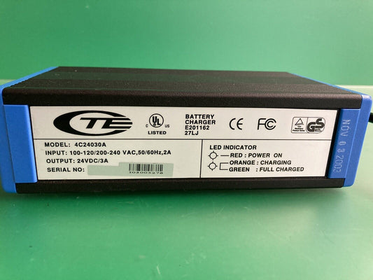 24 Volt 3 Amp On-Board Battery Charger for Invacare Pronto 4C24030A #J606