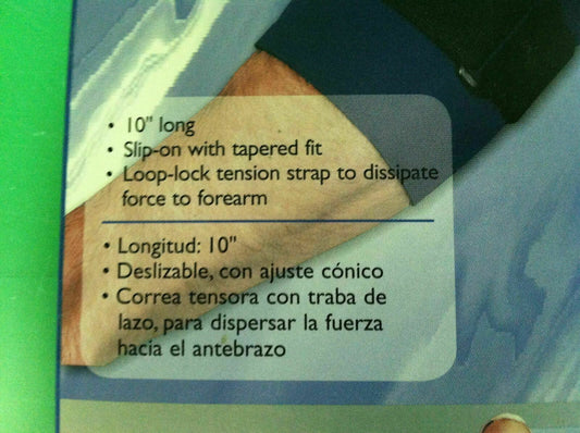 Invacare Slip On Tennis Elbow With Strap Size:10" SMALL#6960