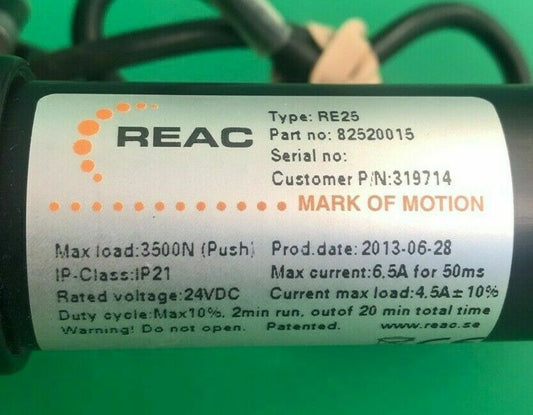 Permobil 3G Seating Leg Actuator 319714 for Power Wheelchair - 82520015 #G997