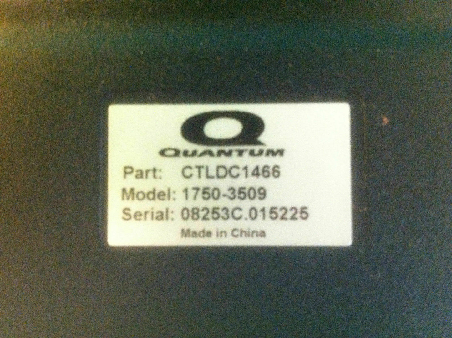 Control Module for Quantum 6000 Model 1750-3509 Part CTLDC1466 #1884