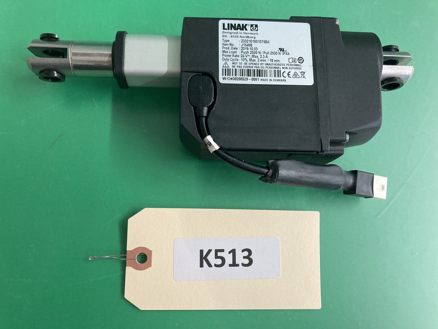 LINAK Articulating BackRest Actuator Quickie Powerchair 2332101001075B4 #K513