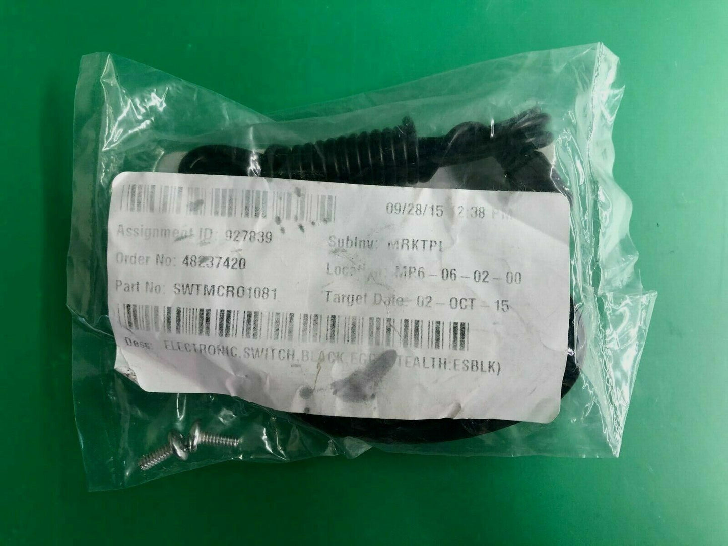 NEW* Black Stealth Micro Egg Switch Button for Powerchair SWTMCRO1081 #H044