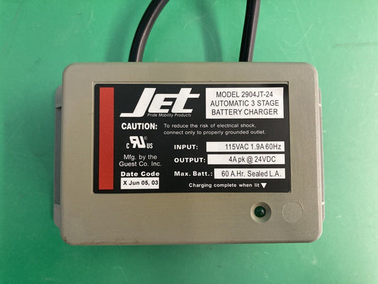 24 Volt 4 Amp On-Board Battery Charger for Pride Jet Wheelchairs 2904JT-24 #K601