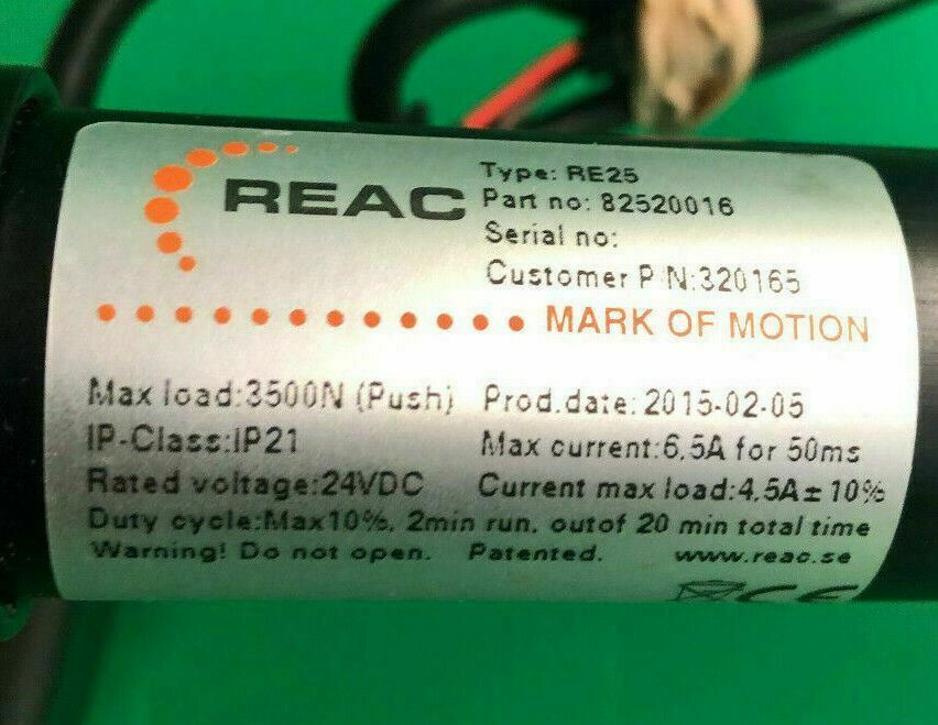 Permobil Leg Actuator 320165 for Power Wheelchair - 82520016 #F522
