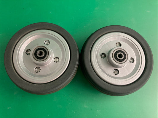 Solid Rear Caster Wheels for the Pride Jazzy J6 / Quantum J6 Powerchair #K451