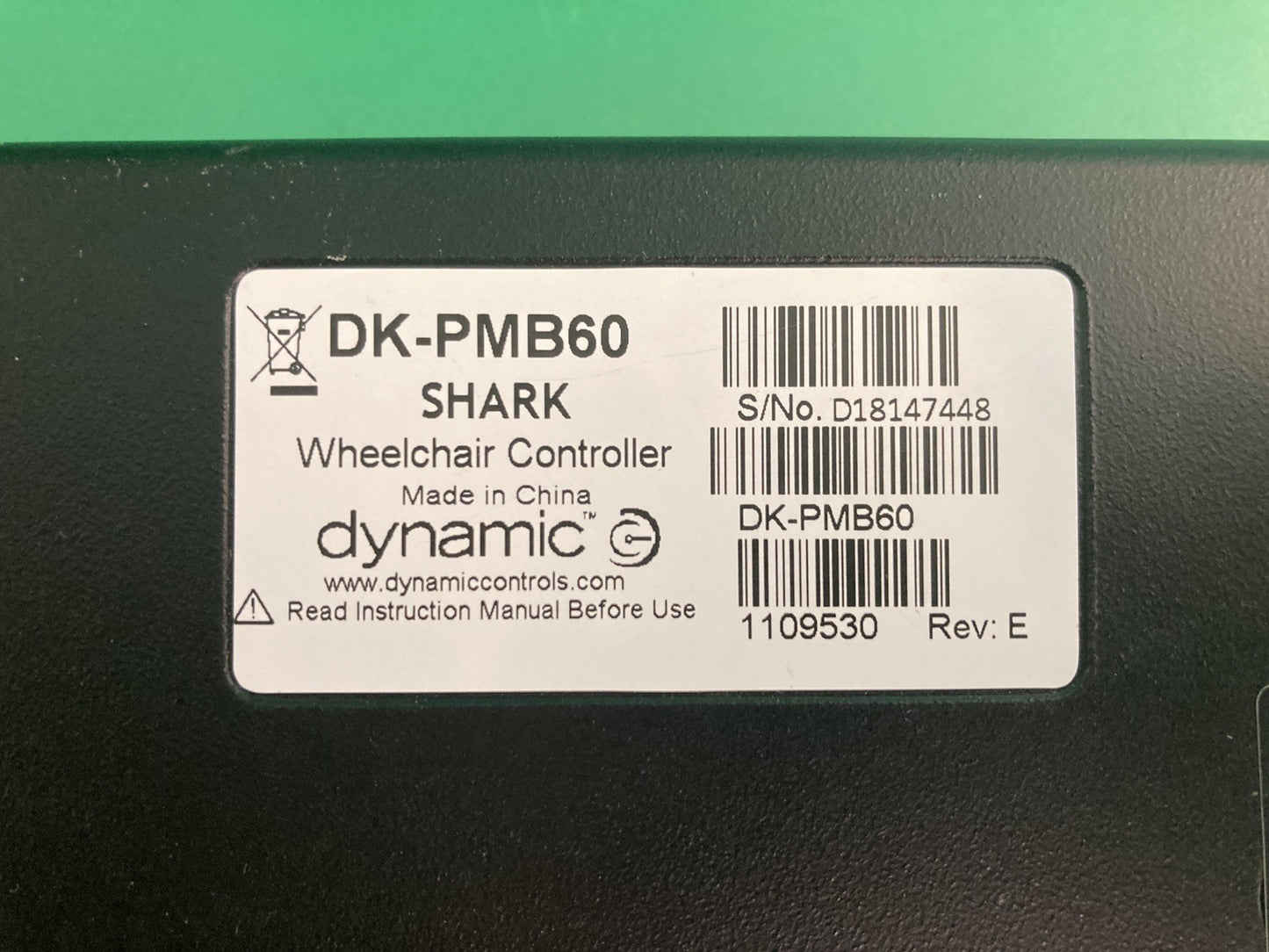 Dynamic DK-PMB60 1109530 Jazzy Elite HD / 14 Power Wheelchair Module SHARK #K850