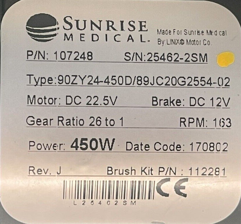Left & Right Motors for Quickie QM710 Power Wheelchair 107247 / 107248 #i213