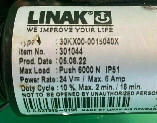 Linak Tilt Actuator for Power Wheelchair Type 30KX00-0015040X (301044) #E894