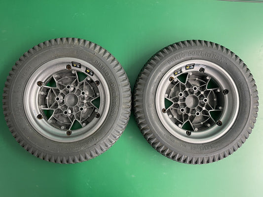 14"x3" Drive Wheels for Quantum Q6 Edge & Rival WHLASMB2093 -FULL TREAD* #i272