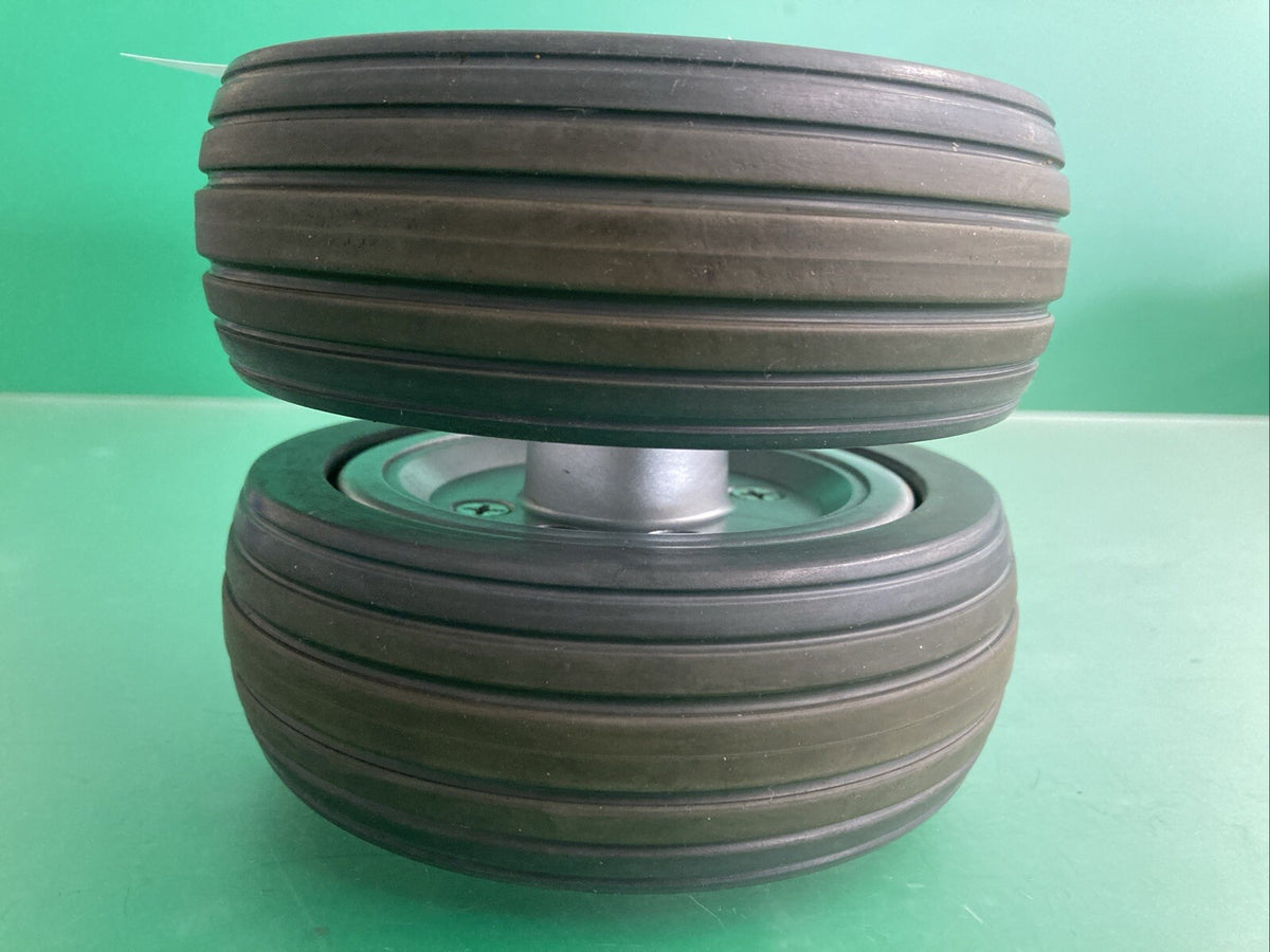 Solid Rear Caster Wheels for the Pride Jazzy J6 / Quantum J6 Powerchair #K451
