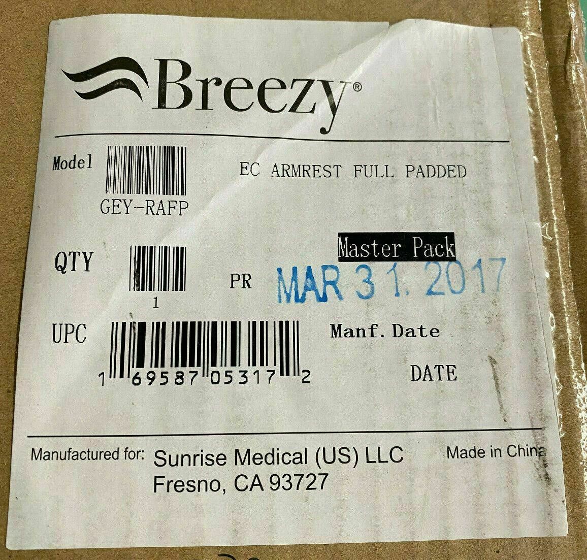 NEW* Left & Right Arm Rest Assy for BREEZY EC Power Wheelchair GEY-RAFP #E048