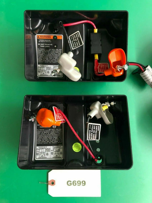Battery Covers w/ wiring harness Invacare Pronto Sure Step M71 #G699
