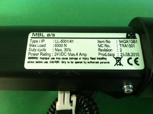 MBL Tilt Actuator for TDX SP Power Wheelchair 94QA1GB1 #9914