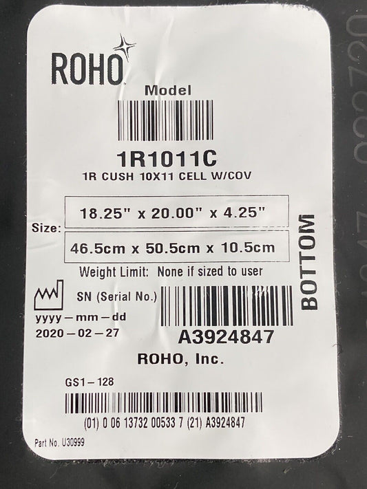 2020 Roho Air Cushion w/ Pump & Cover 18.25" X 20.00"X 4.25" 1R1011C #J696
