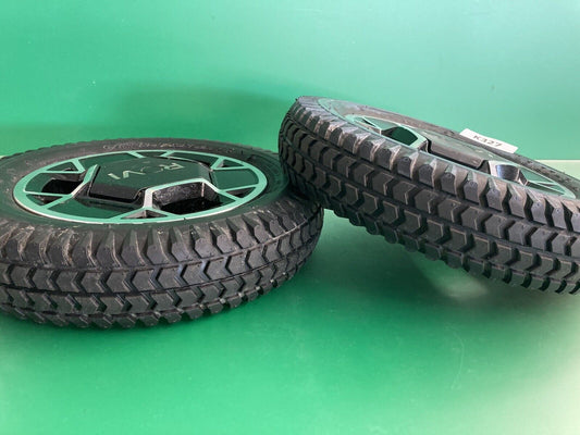 Set of 2* Drive Wheels for the ROVI X3 Power Wheelchair ~FULL TREAD*#K327