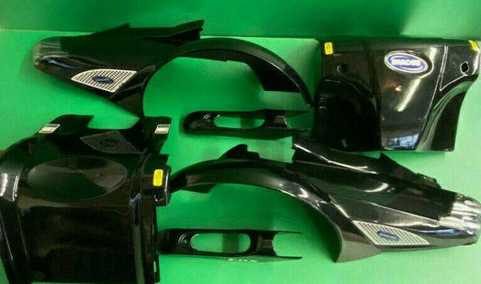 6 Piece Plastic Body Cover Shroud for Invacare FDX Power Wheelchair BLACK* #E013