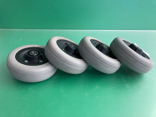 Set of 4 Caster Wheels for Pronto Sure Step & TDX Wheelchairs ~Full Tread* #K420