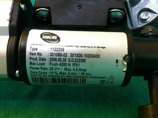 Invacare Tilt Actuator Linak Type 1122259 #1339