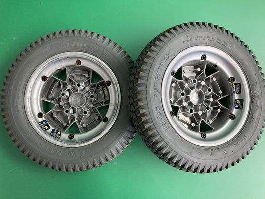 14"x3" Drive Wheels for Quantum Q6 Edge & Rival WHLASMB2093 -FULL TREAD* #J621