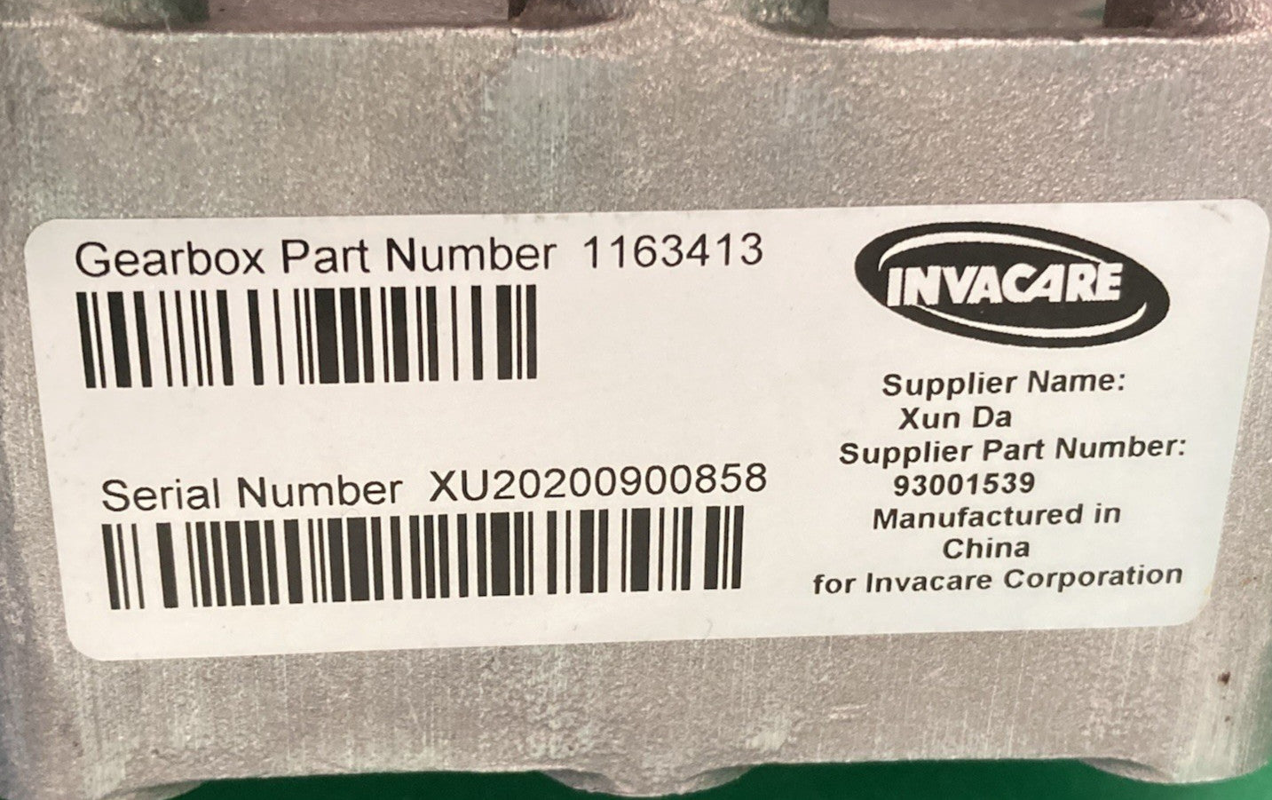 MOTORS FOR INVACARE TDX SP II 1188843 / M9278-02 / 1163412 - 1163413 #L107