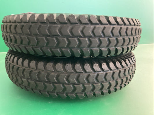 Set of 2* Flat Free Solid Drive Wheels for the ROVI X3 Power Wheelchair #K390