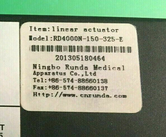 Recline Actuator Model # ACCACTR1053 for Quantum Power wheelchair #E415