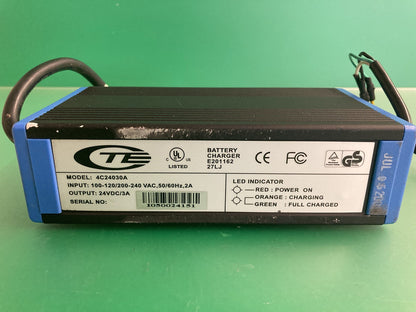24 Volt 3 Amp OnBoard Battery Charger for Pride Sundancer Scooter 4C24030A #J939