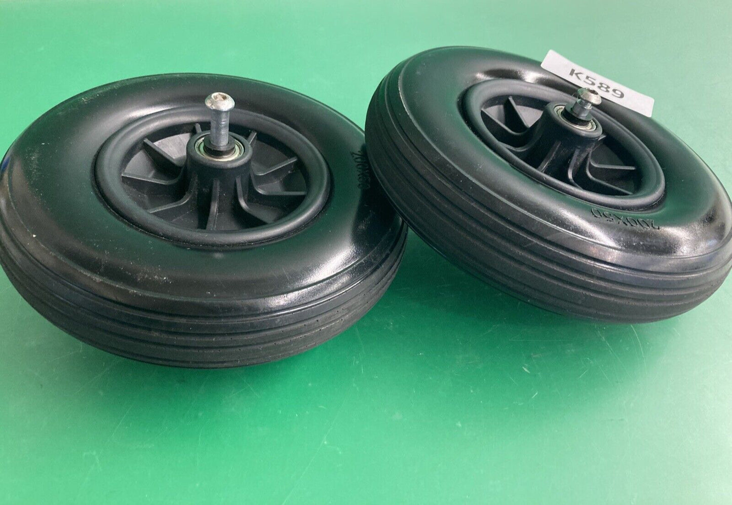 Solid Caster Wheels for the Ephesus X3 Folding Power Wheelchair #K589