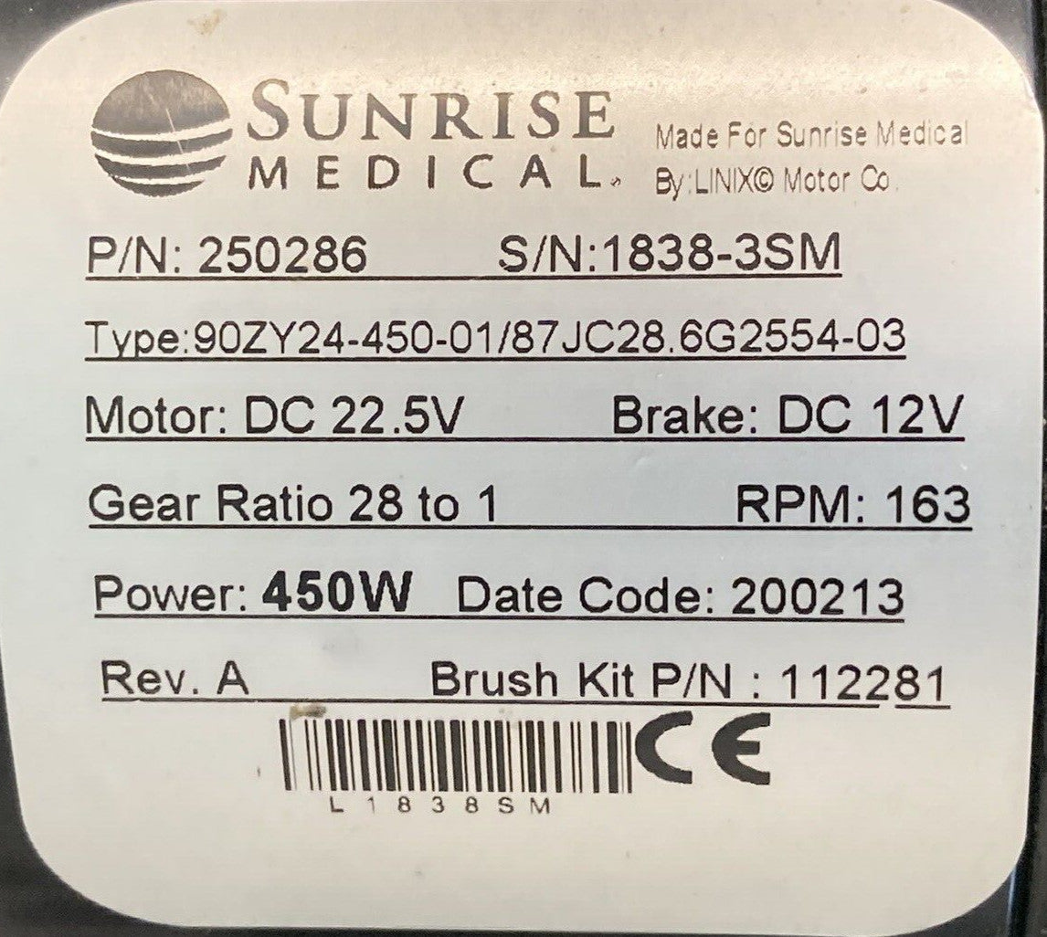 Left & Right Motors for Quickie Q700M Power Wheelchair 250286 / 250287 #K200