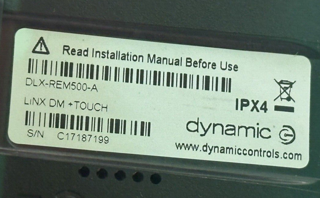 Dynamic LiNX 500 Speciality Touch Screen Control & Display DLX-REM500-A #J111