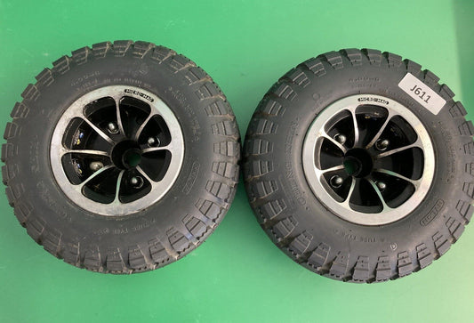 Solid Drive Wheels for the Quantum 1450 & Jazzy 1450 Power Wheelchair #J611