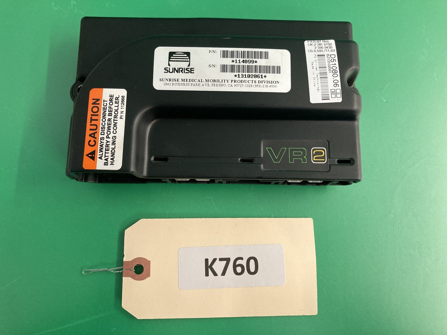 90 Amp VR2 Controller Module for Power Wheelchair D51080.06 #K760