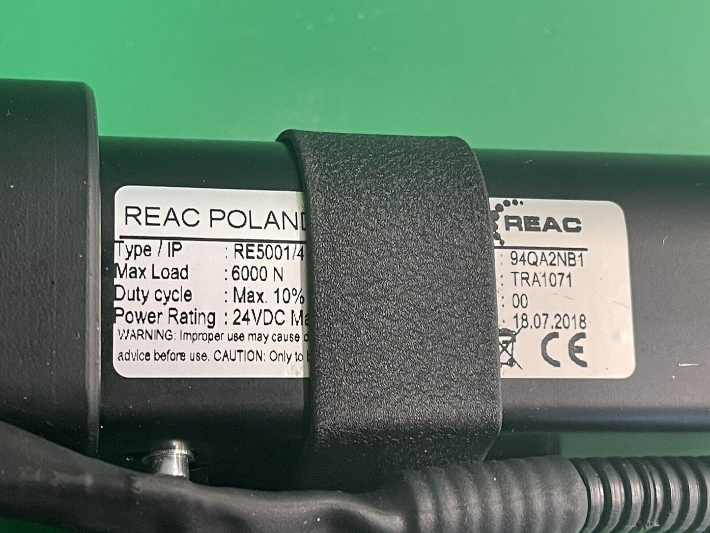 REAC Recline Actuator Type: RE5001/41- Item #: 94QA2NB1 - TRA1071 #i196