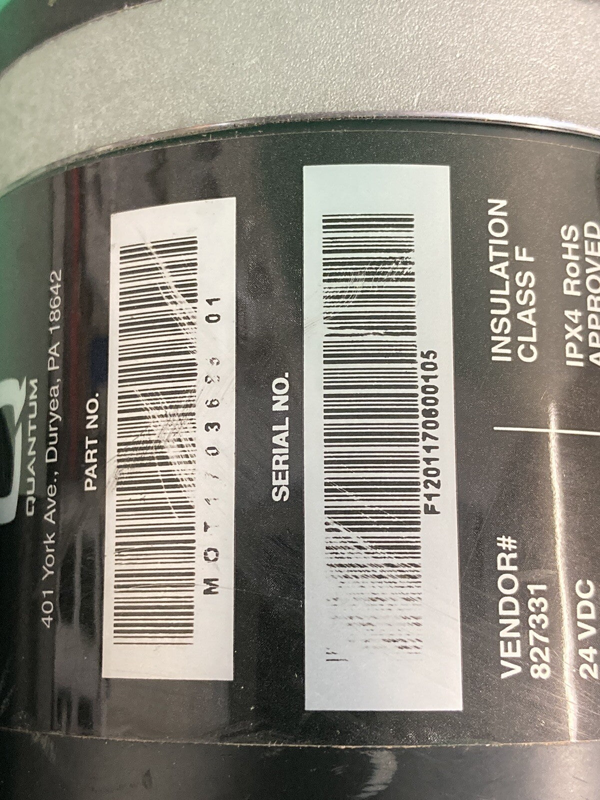 Motors for Quantum 4FRONT - MOT1703685-01 - MOT1703686-01 -LOW MILES* #K080