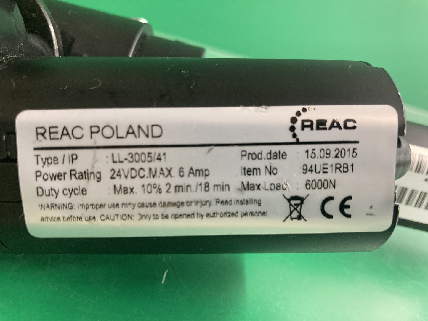 Tilt Actuator Type: LL-3005/41 - MOT144284 - 94UE1RB1 for Power Wheelchair #K906