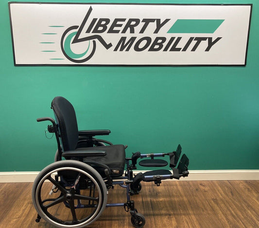 Quickie 2 Manual Wheelchair w/ Elevating & Stationary Leg Rests 19" x 20" #7550