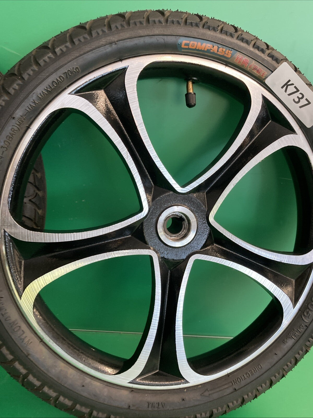 Air Filled Drive Wheels for the Bangeran Hercules Folding Power Wheelchair #K737