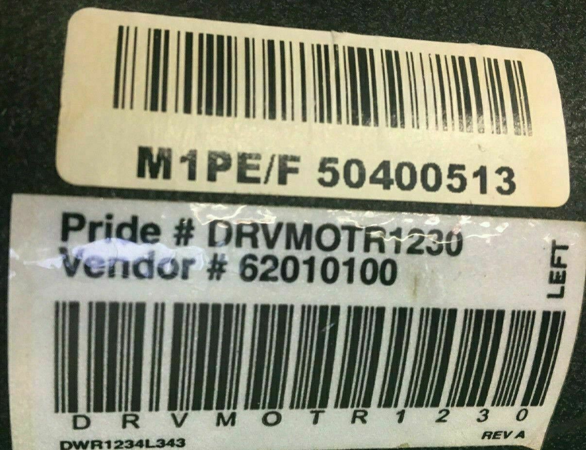 Left & Right Motors for Pride Jazzy 1107 Powerchair DRVMOTR1230/1231  #D309