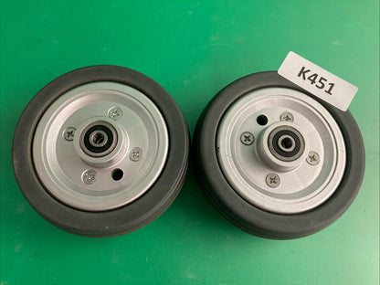 Solid Rear Caster Wheels for the Pride Jazzy  J6 / Quantum J6 Powerchair #K451