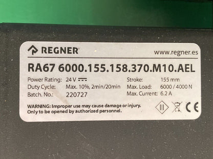 Quickie Regner Actuator for Wheelchair RA67 6000.155.158.370.M10.AEL #K345
